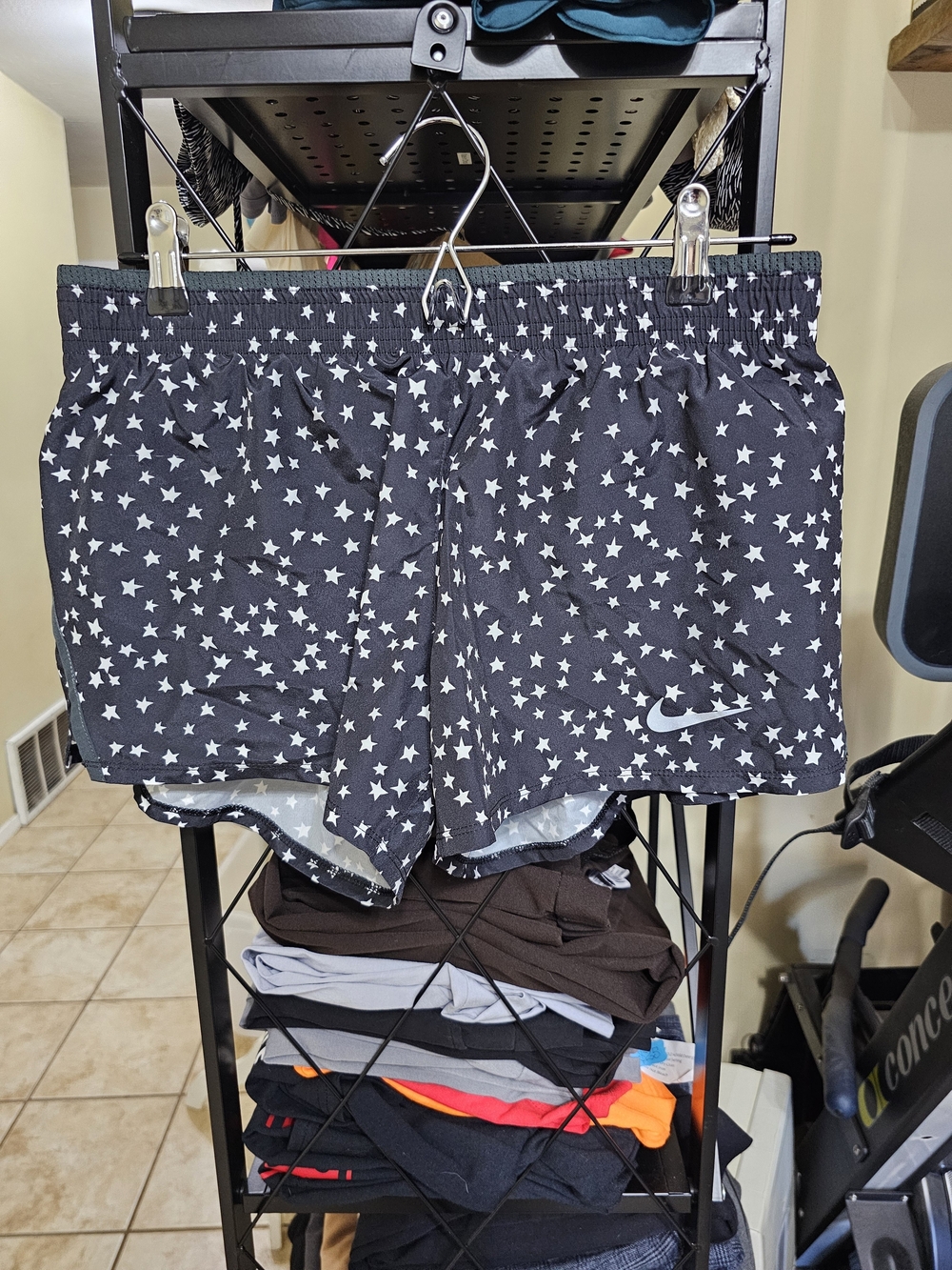 Nike Black Star Print Women's Running Shorts